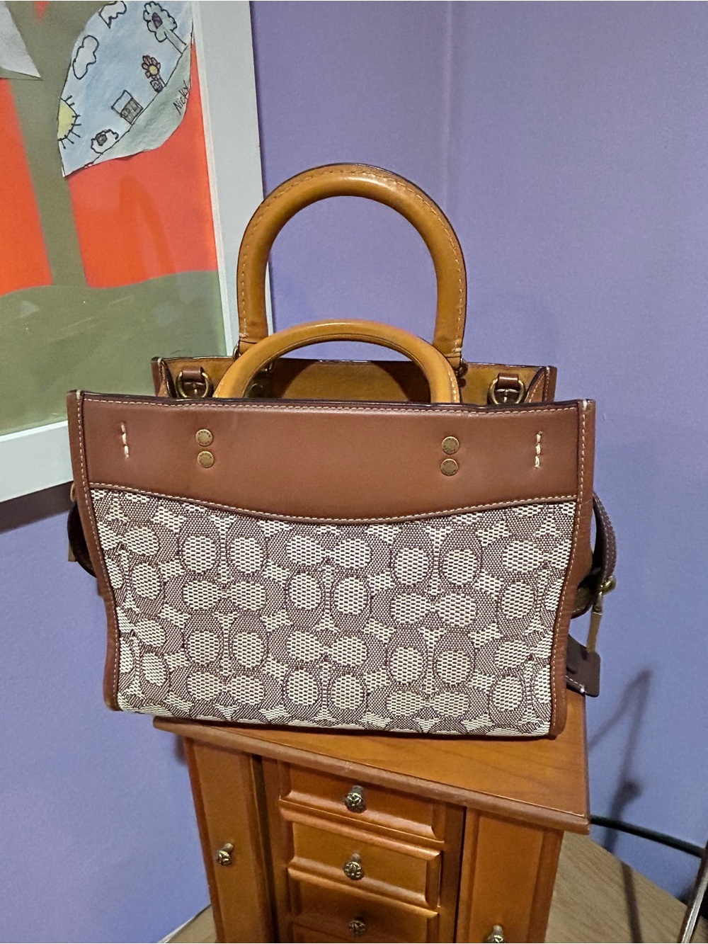 Coach Rogue 25 C6444 Signature Canvas Leather
